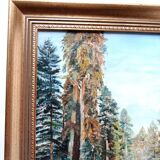 Forest Landscape Painting by Gaston Blondeau 1886-1979
