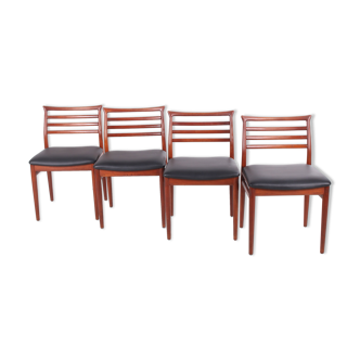 Lot de 4 chaises par Erling Torvits pour Sorø Stolefabrik, années 1960