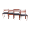 Lot de 4 chaises par Erling Torvits pour Sorø Stolefabrik, années 1960