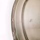 Large silver metal tray Christofle crossed ribbons