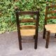 Paire de chaises bois et paillage
