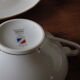 Three porcelain tea cups