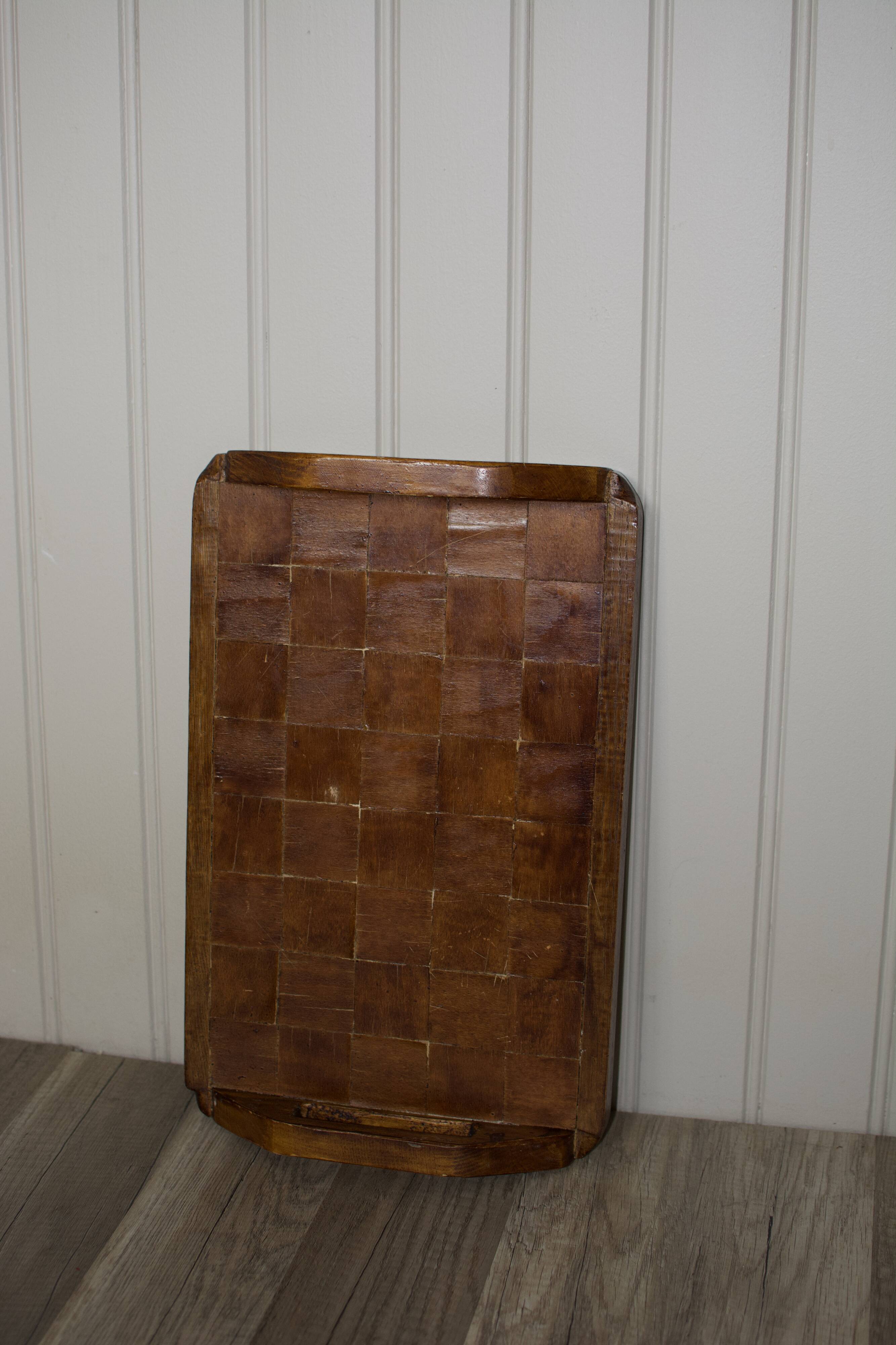 60s wooden mosaic top