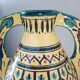 Ceramic vase Tunisia Nabeul, signed Ben Sedrine-El Kharraz, art deco, circa 1940