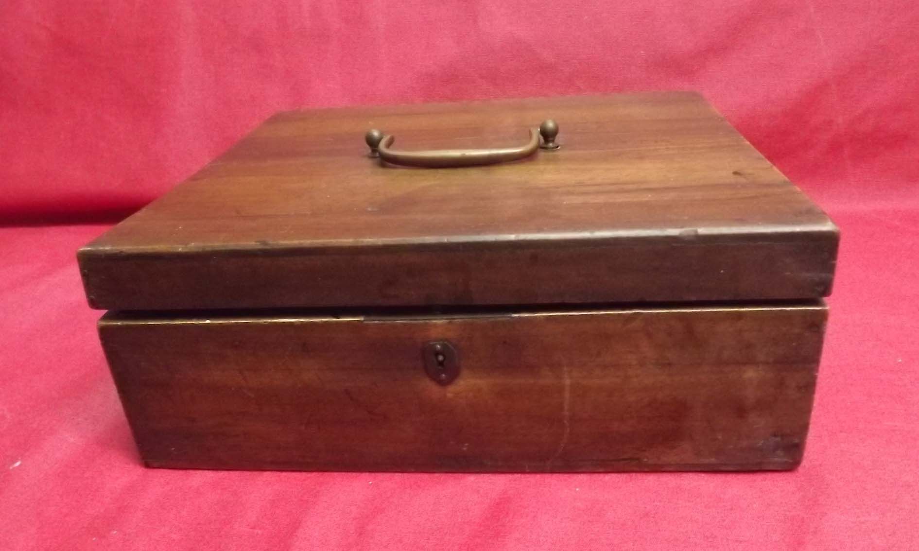 Old wooden cabinet with storage compartments