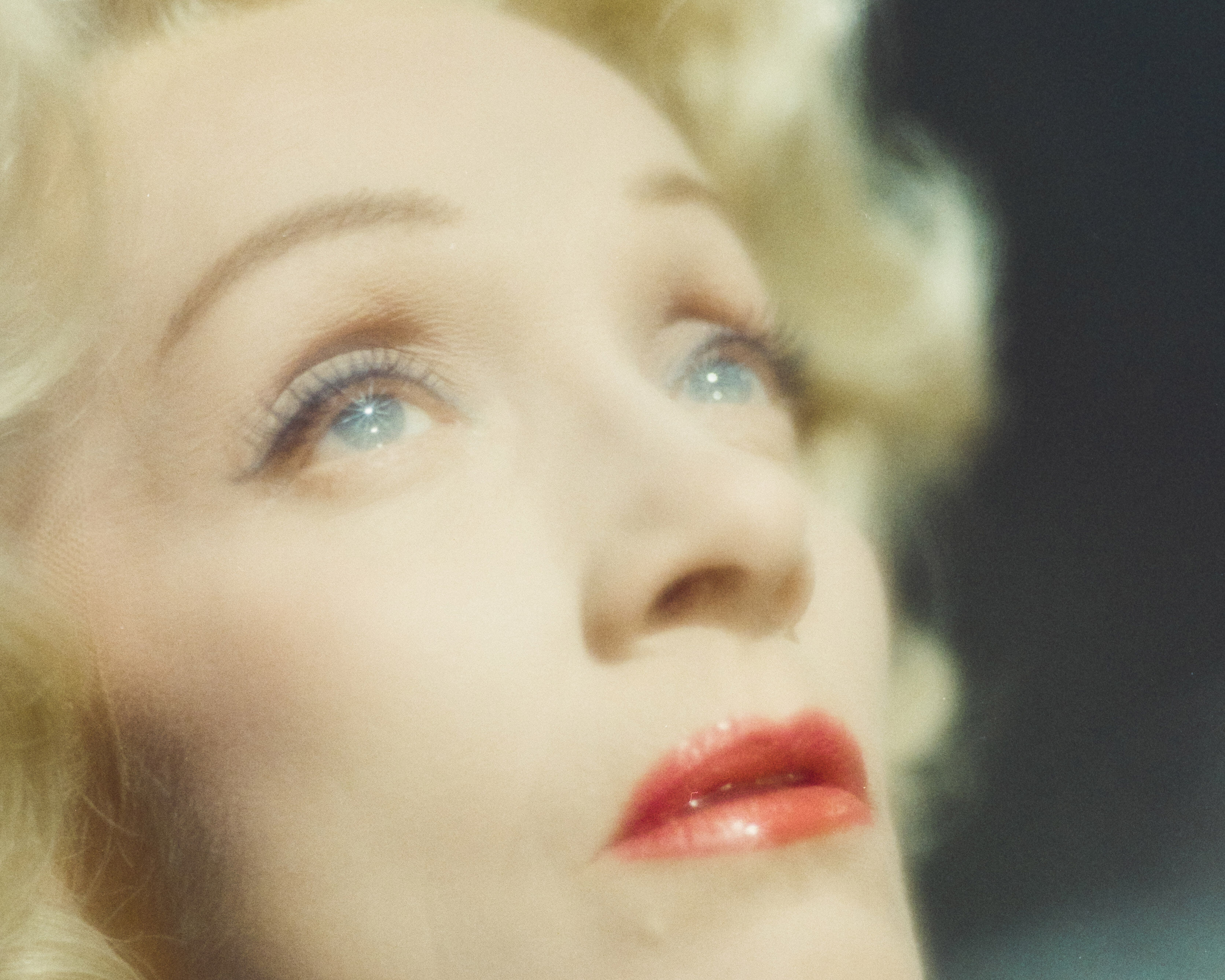 Photo print on silver color paper Marlène Dietrich format40X40cm