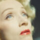 Photo print on silver color paper Marlène Dietrich format40X40cm