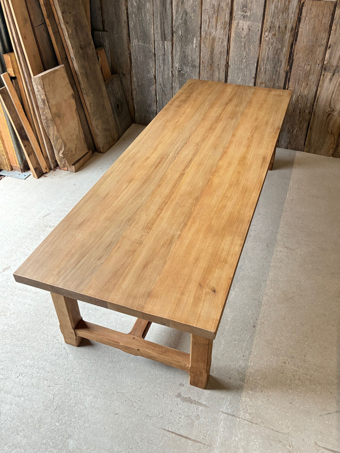 XXL farmhouse table in solid oak