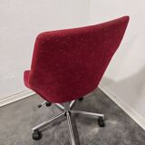 Swivel red desk chair 1970s
