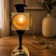 Rare Aldo Tura Lantern Table Lamp, Italy, circa 1950. Signed Tura, Model 907.