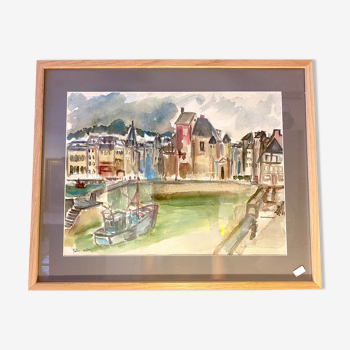 Tableau peinture de Honfleur