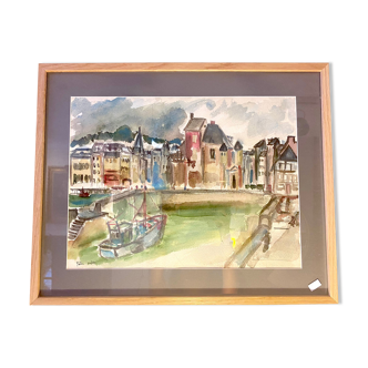 Tableau peinture de Honfleur