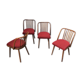 Set of 4 Antonin Suman chairs