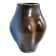 Blue and brown ceramic vase from the 1980s.