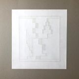 Illustration Erich Buchholz: Composition en 1920 Woodcut