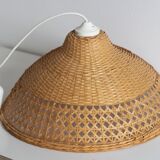 Vintage rattan wicker pendant lamp
