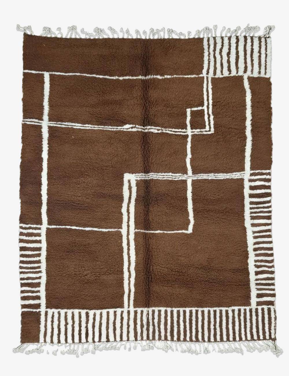 Tapis Brun Contemporain - 310 x 250 cm
