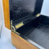 Biedermeier Box in Ice Birch and Brass, Germany, 1840s