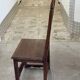 6 Alsatian chairs from the 19th century – carved wood – interlaced decoration