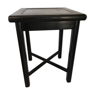 Table haute noire moderne bi-matière