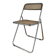Vintage folding chair in metal and cane.