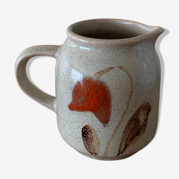 Ceramic milk pot from Sarreguemines