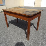 Country farmhouse table with 2 drawers