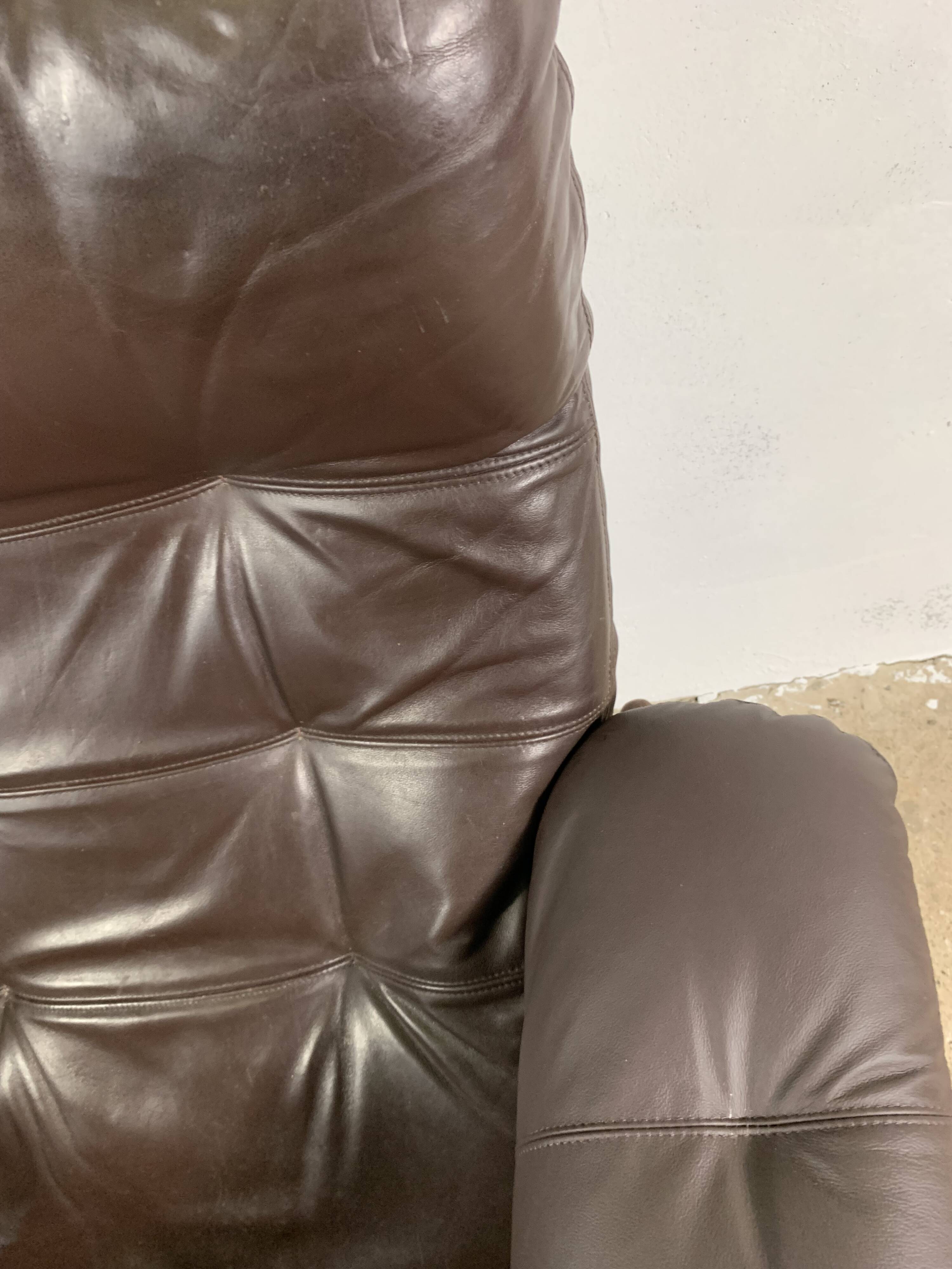 Wenge & Leather Lounge Armchair By Coja, 1981