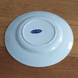 Old earthenware plate Sarreguemines model Cluny XIXth