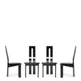 Set of 4 postmodern chairs by Pietro Constantini - Italy 1980s