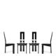 Set of 4 postmodern chairs by Pietro Constantini - Italy 1980s