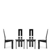 Set of 4 postmodern chairs by Pietro Constantini - Italy 1980s