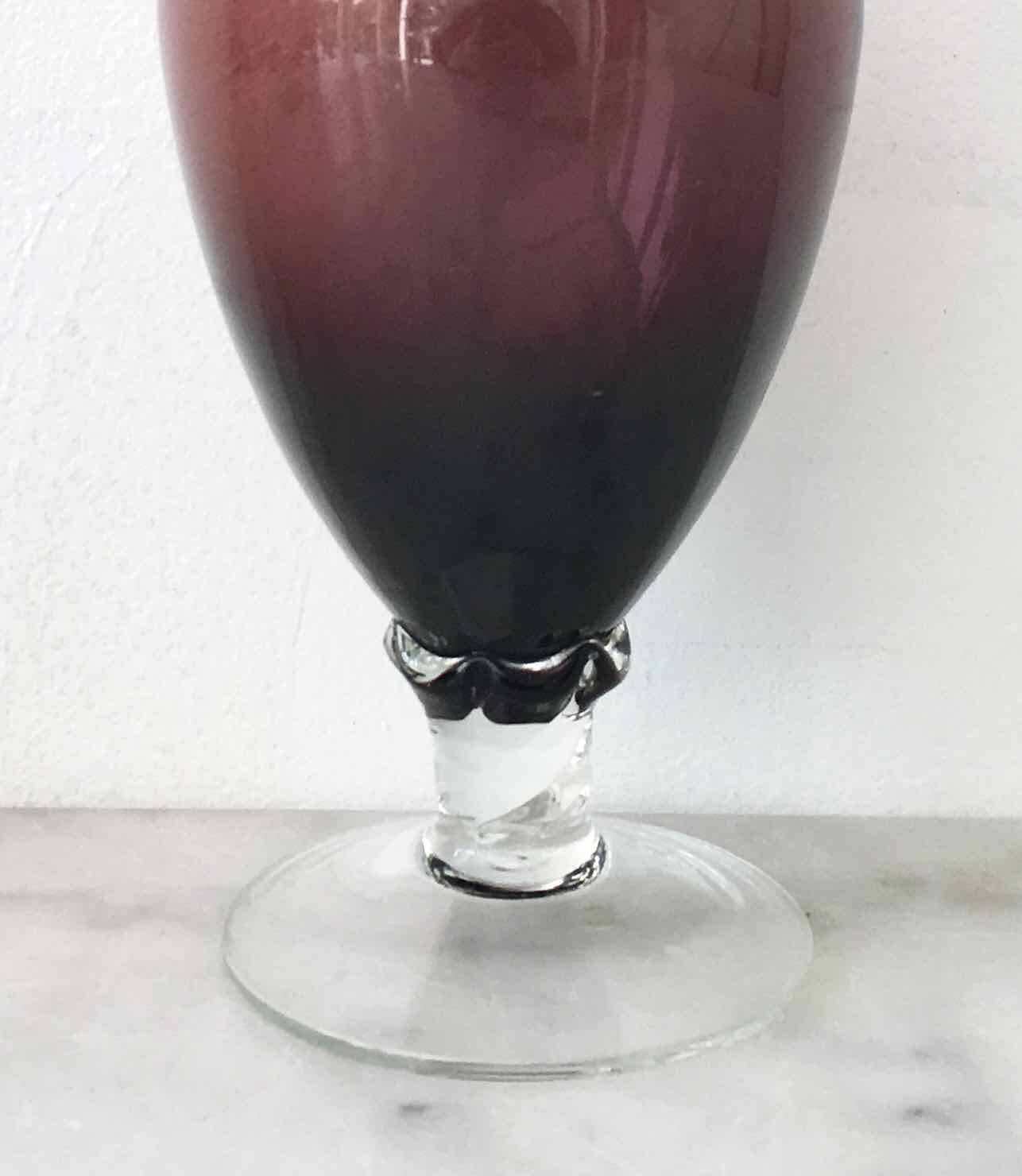 Italian blown glass carafe