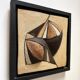 Abstract artist wall sculpture in sandstone. Denmark, 1980s.