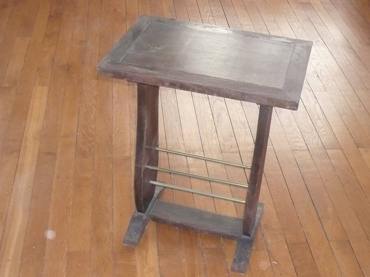 art deco pedestal table to renovate