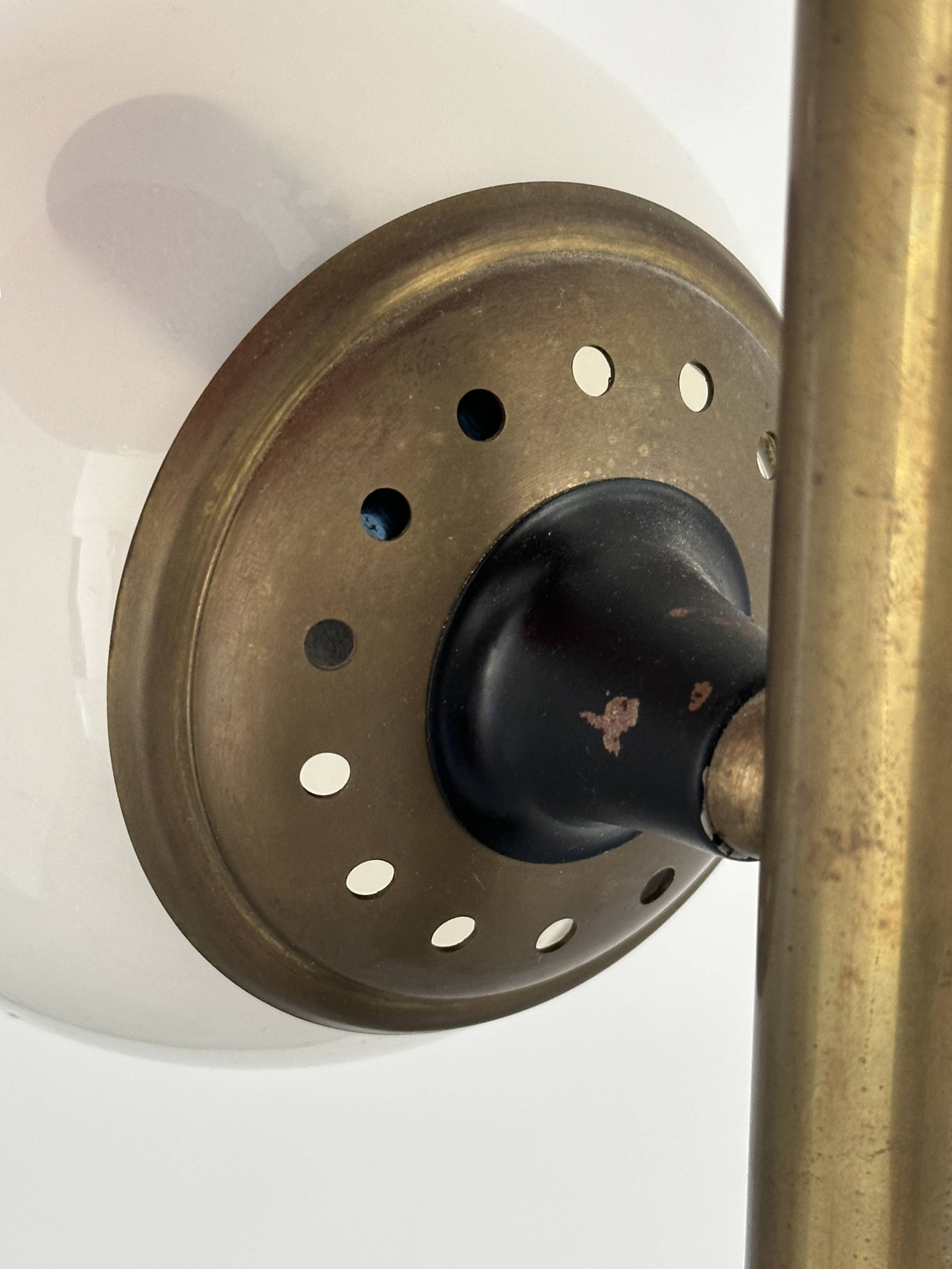 Designer floor lamp model 'galassia' stilnovo style, italy