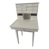 Bureau secretaire ancien relooké avec tiroirs