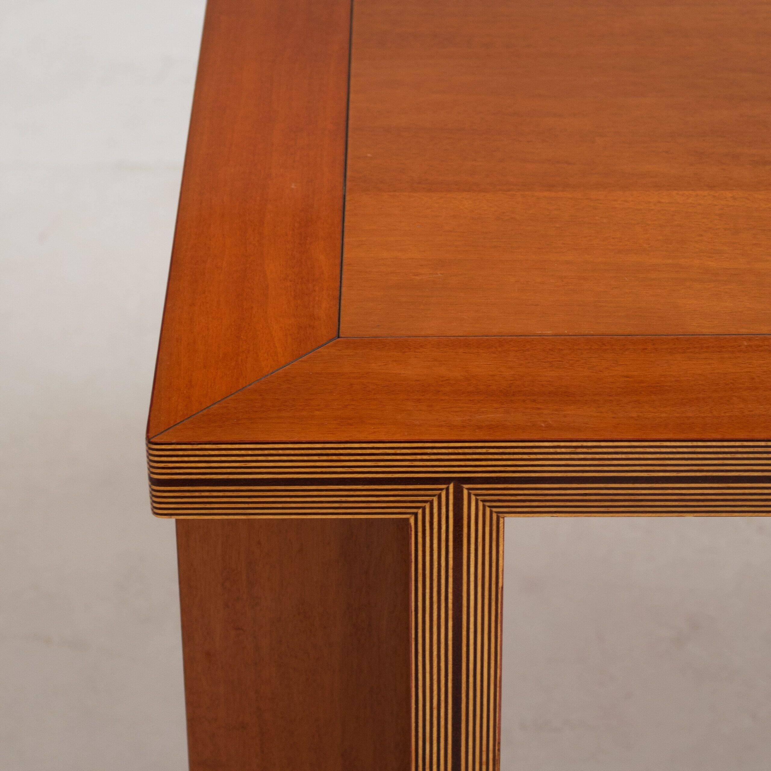 Vintage dining table set with armchairs