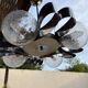 Chrome chandelier Space age 70s