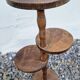 Pair of vintage turned wooden stools