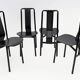Irma Design Chairs by Achille Castiglioni for Zanotta, 1970s, Set of four