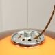 Lampe Space Age en forme d'ovni marron rare de Guzzini, années 1970