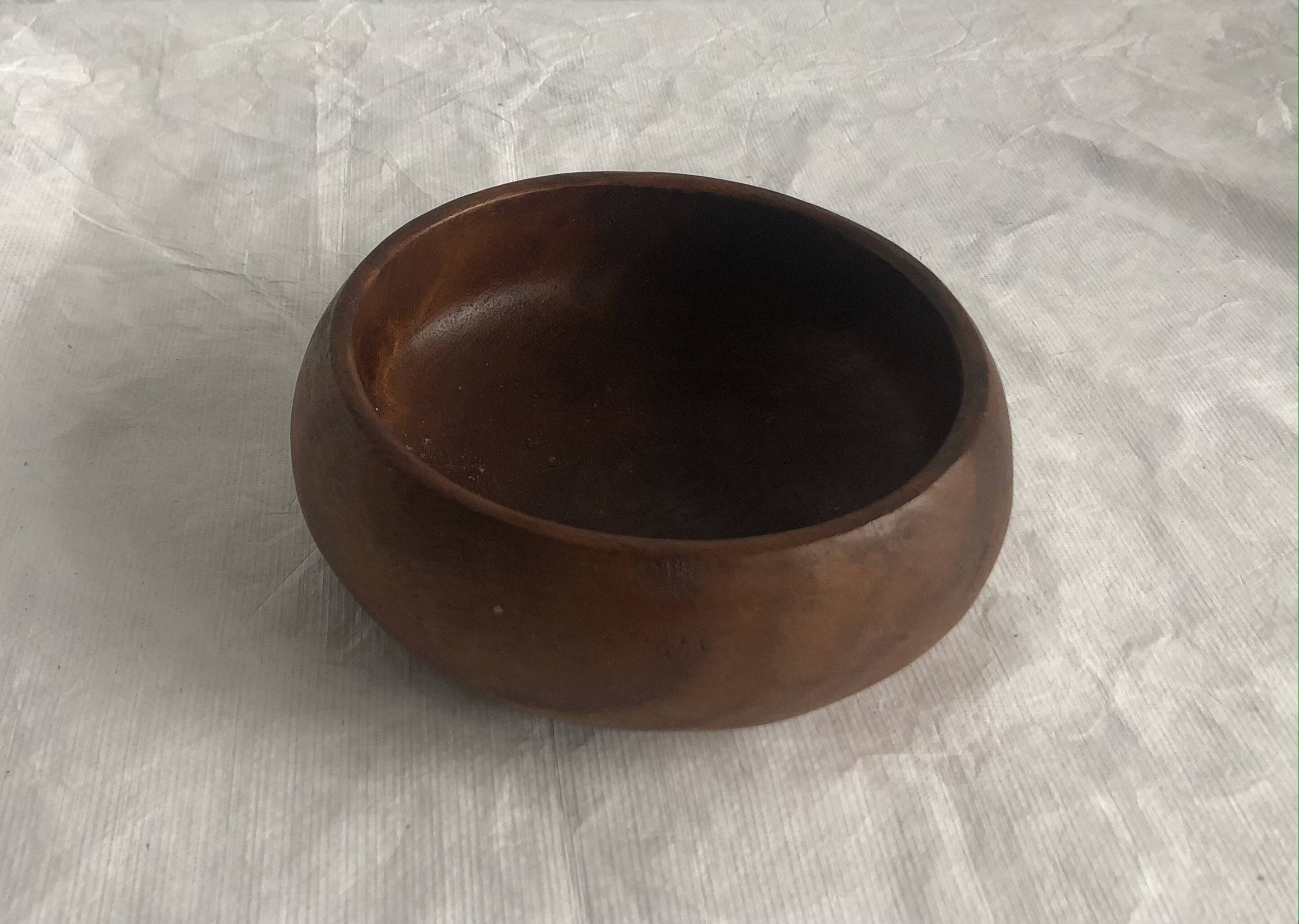 Vintage teak pocket empty