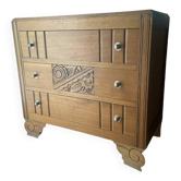 Commode ancienne époque Art Déco en chêne