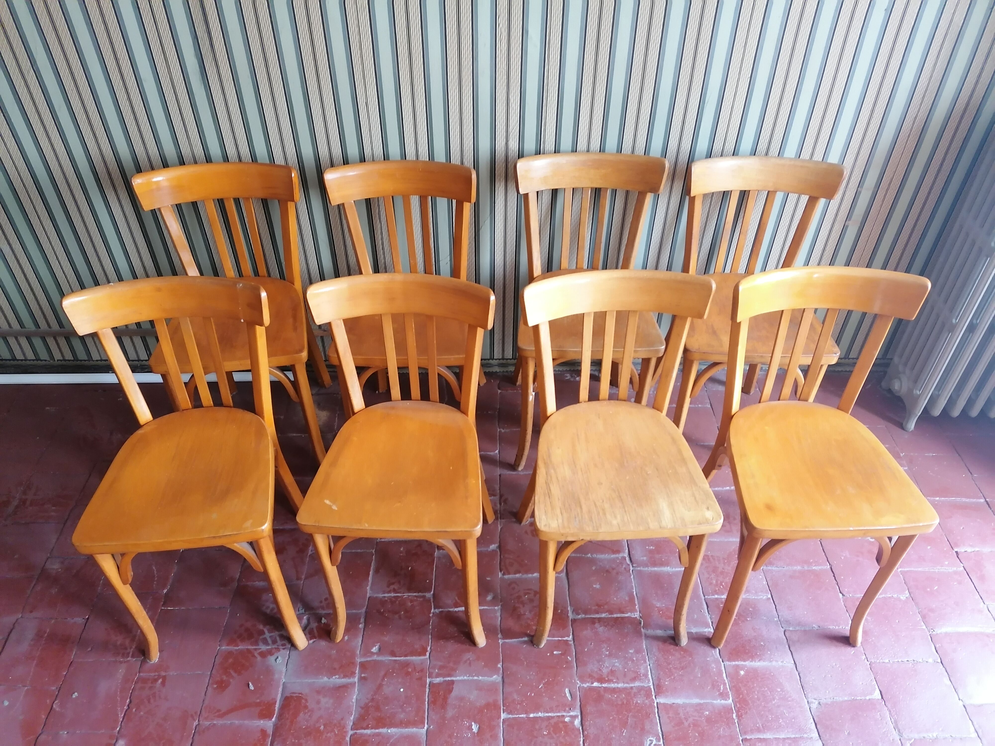 Lot 8 Baumann bistro chairs