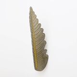 Pair of Mid-Century Modern Murano Glass Amethyst Pink Big Leafs Sconces