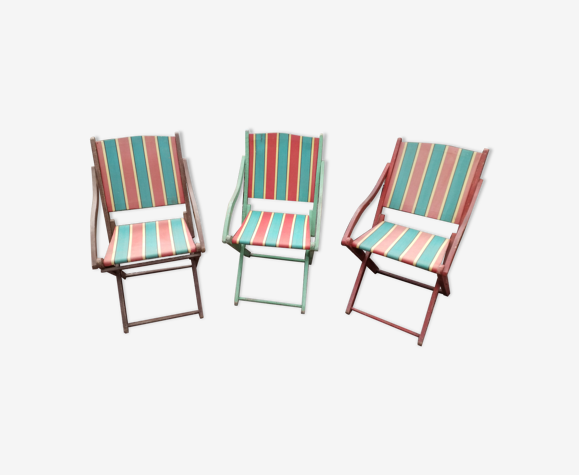 3 fauteuils pliables