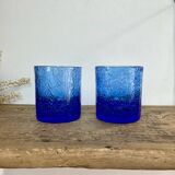 5 verres bullés vintage