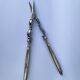 Lobster Cracker Scissors .800 Silver Handles 1930s