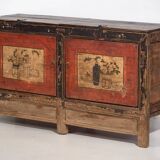 Ancien buffet rouge à deux portes (vers 1900) #50